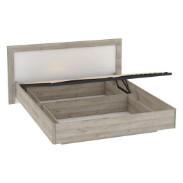 Кровать Анима КРП-320-16-16, 1,6*2,0, дуб серый, белый