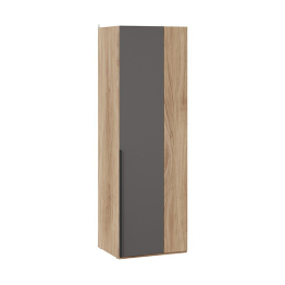 Шкаф угловой Порто, фасад глухой, яблоня беллуно, графит софт