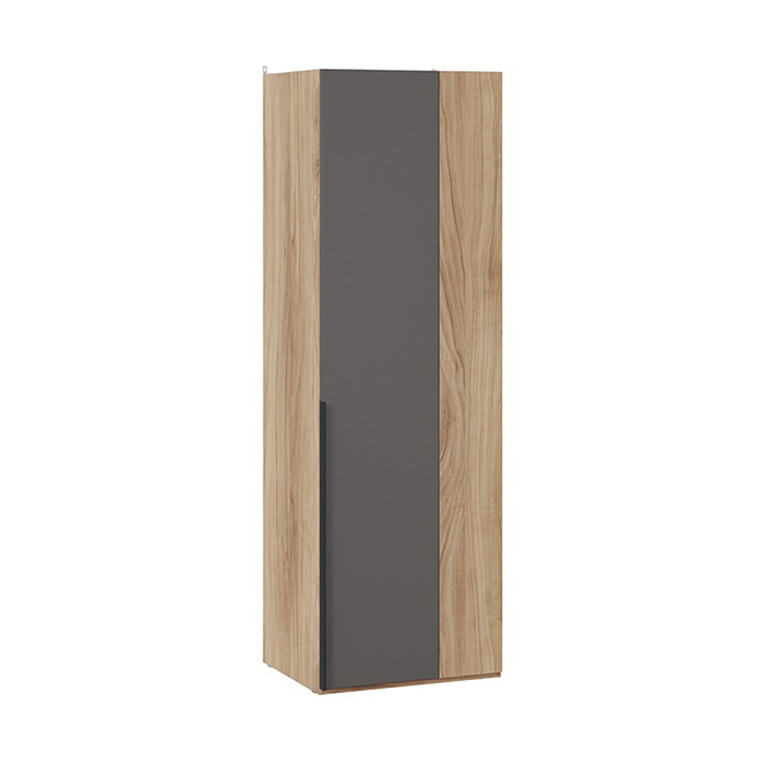 Для одежды, Шкаф угловой Порто, фасад глухой, яблоня беллуно, графит софт