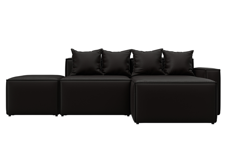 Диваны угловые в гостиную, Диван угловой модульный Лига-063 угол правый, экокожа GRIFON