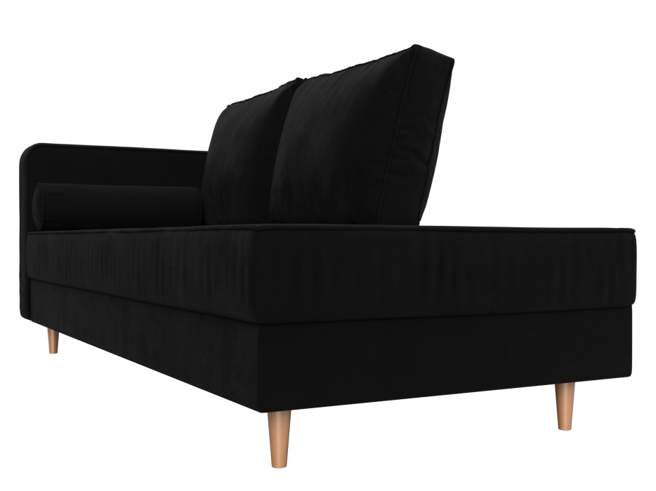 Кушетка кровать, Кушетка Прайм, микровельвет, левый угол