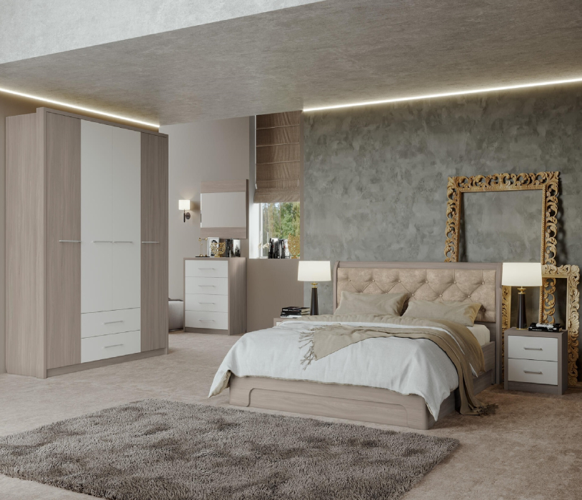 Спальные гарнитуры, Модульная спальня Луна (композиция 1)