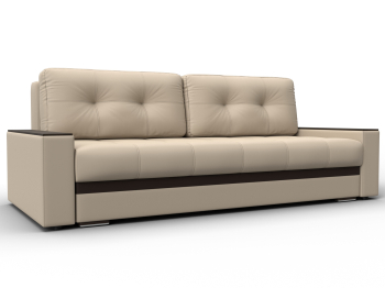 Диван прямой с декором Лига-096 НПБ, экокожа