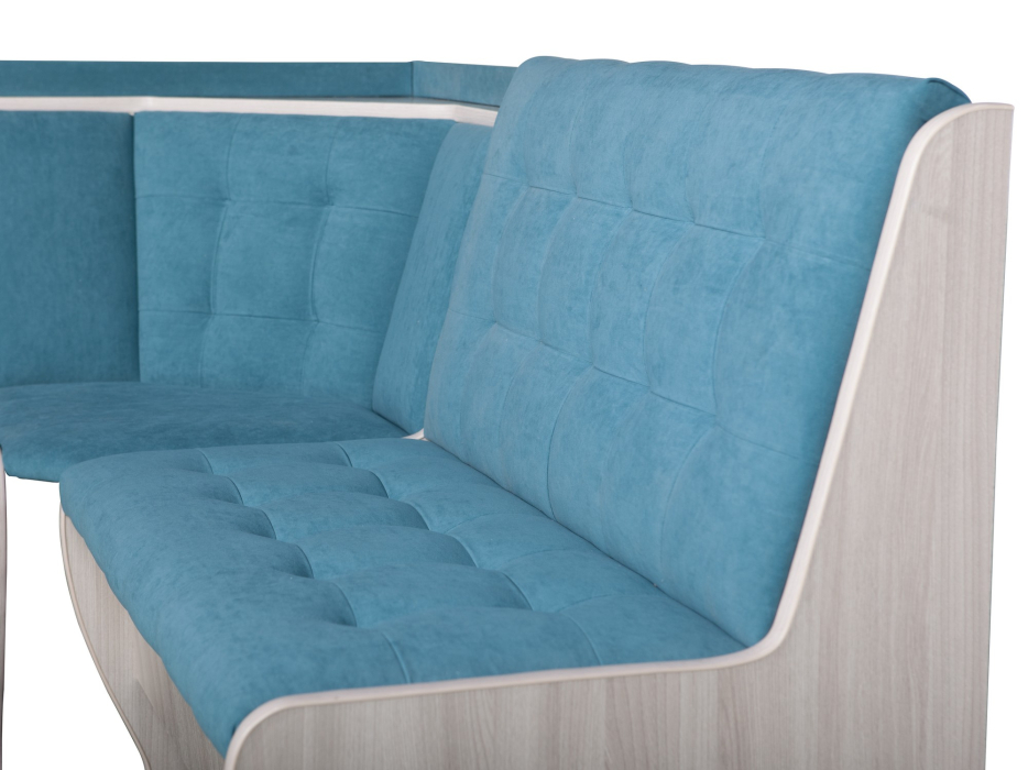 Кухонные уголки, Кухонный уголок Стиль 1Л (со столом СТ4) Ясень шимо светлый / велюр