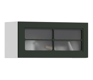 MODERN шкаф навесной со стеклом 1 дв 80х36 см