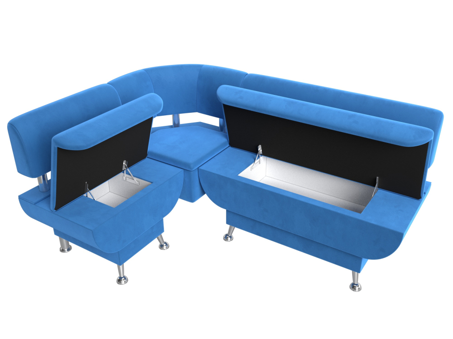 Кухонные уголки, Кухонный угловой диван Альфа левый угол, велюр