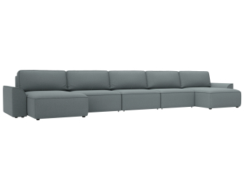 Диван П-образный Лига-048 НПБ МегаЛонг, рогожка Амур