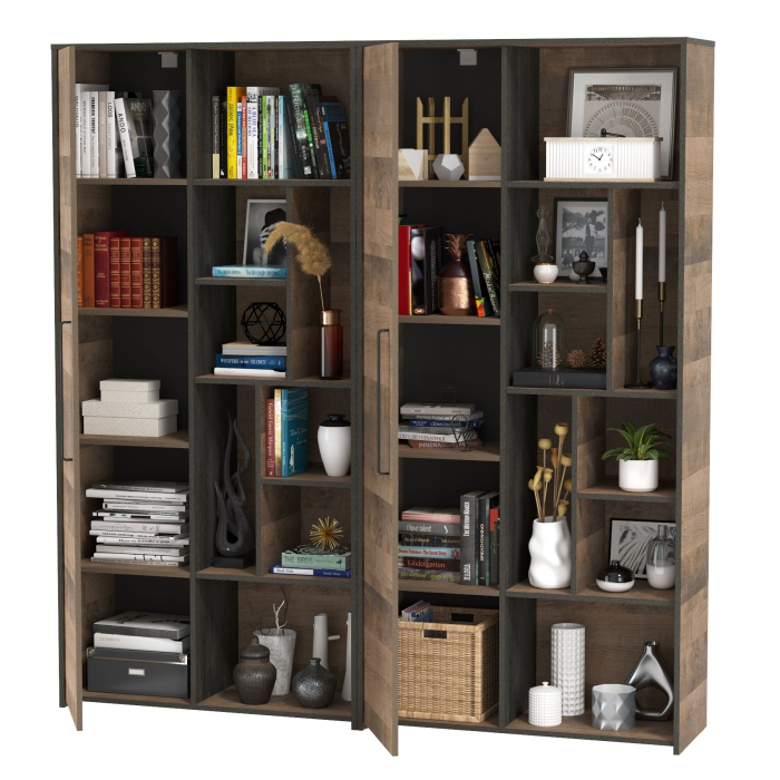 Стенки для гостиной, Два шкафа-стеллажа для гостиной Трувор