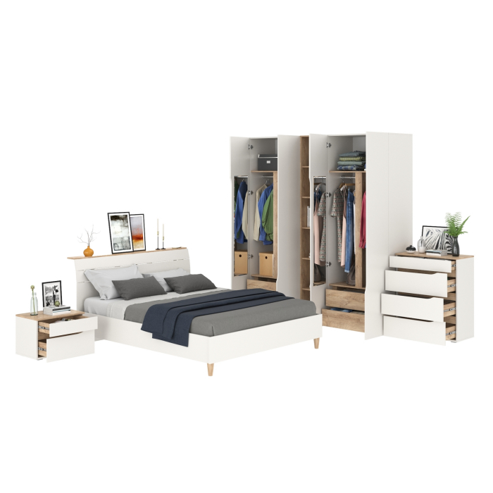 Спальные гарнитуры, Мебель для спальни Муссон № 15 кровать на 1600