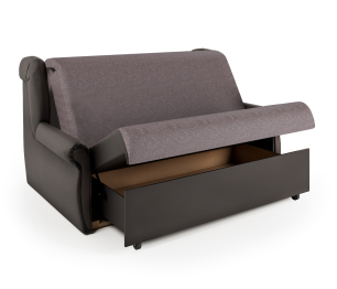 Диван-кровать Аккорд М 140, рогожка/экокожа