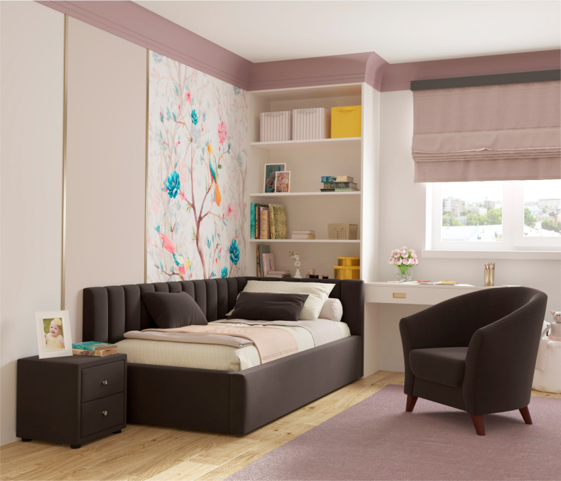 Прикроватные тумбы, Мягкая прикроватная тумба Cubo