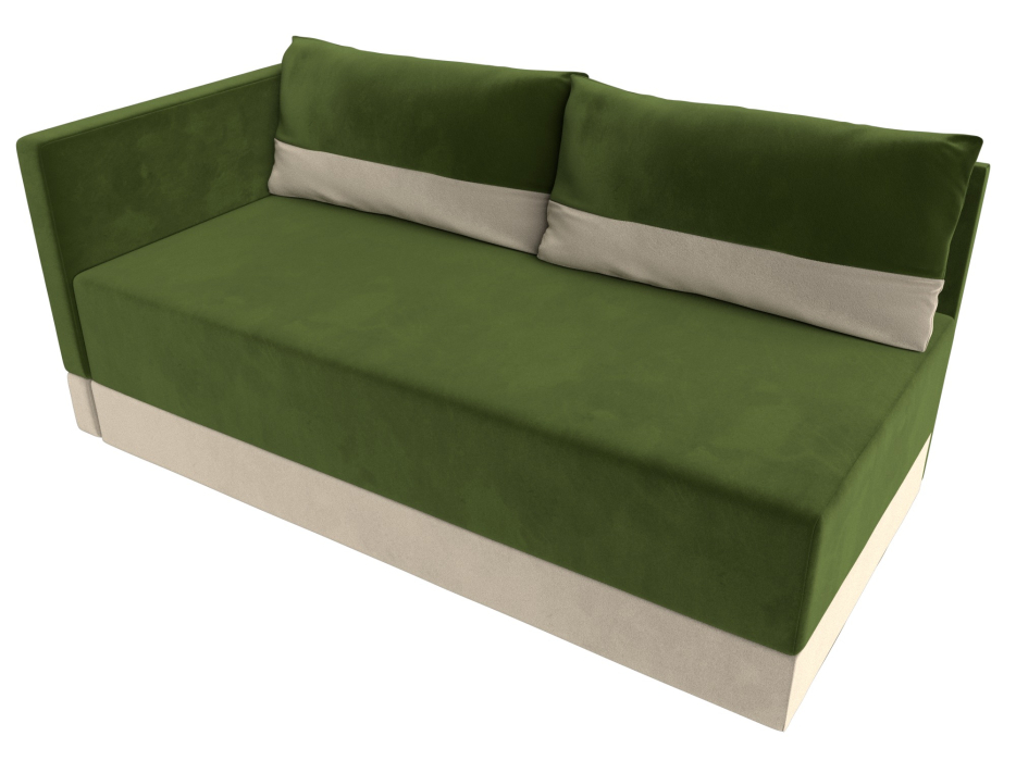 Кушетка диван, Кушетка Никас левая, микровельвет