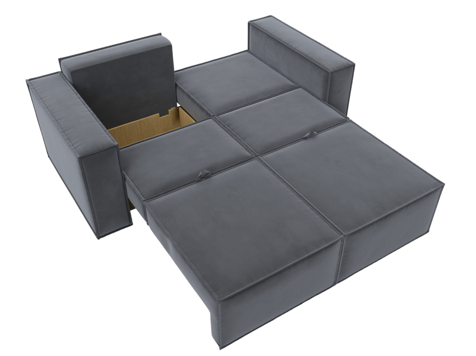 Диваны кровати со спальным местом, Диван прямой Куба мини, велюр