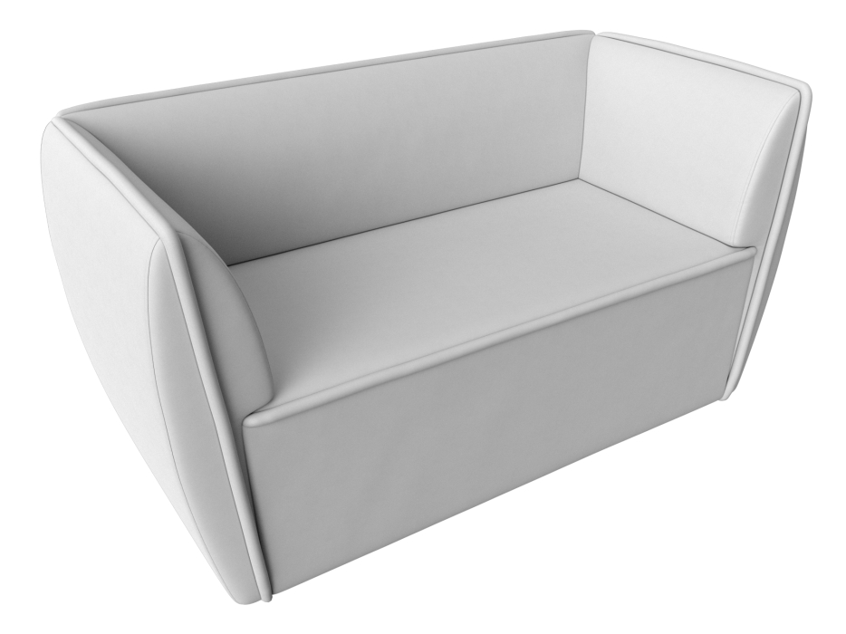 Дизайнерские диваны для гостиной, Прямой диван Бергамо 2-х местный, экокожа