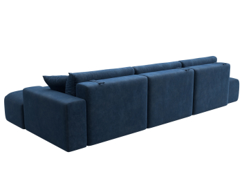 Диван угловой Лига-036 НПБ Модерн Лонг правый угол, велюр BRUT