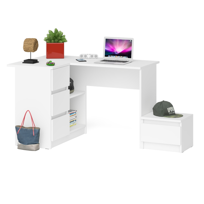 Угловые, Компьютерный стол угловой Мори МС-16 левый и тумбочка на 400