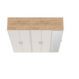 Модульная прихожая Домино-мини и шкаф для одежды Домино