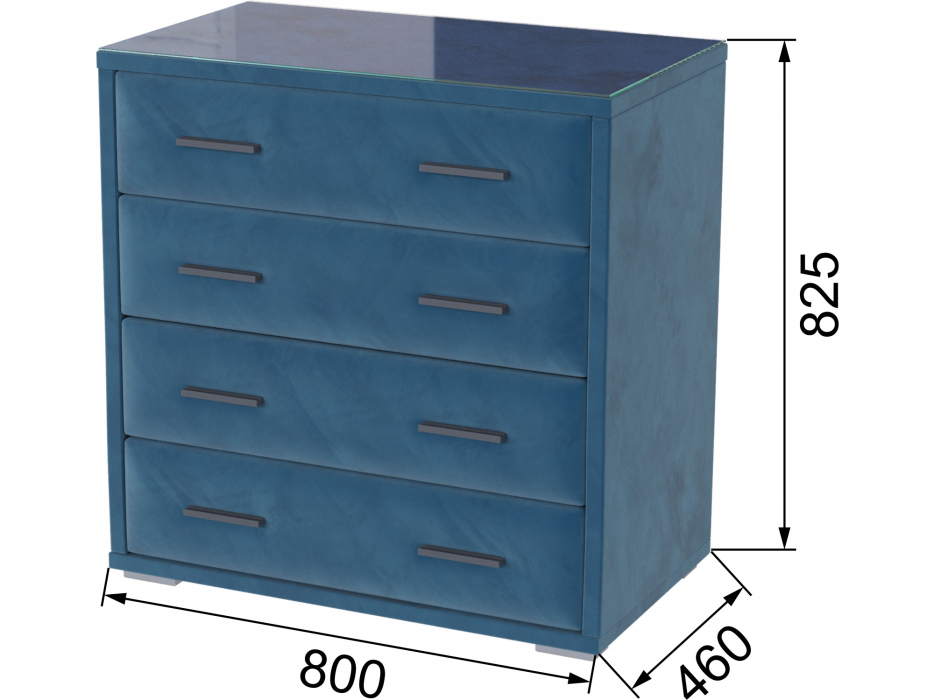 Комоды, Комод интерьерный со стеклом