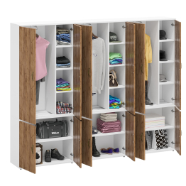 Набор бельевых шкафов Лидер-8 20Б три штуки