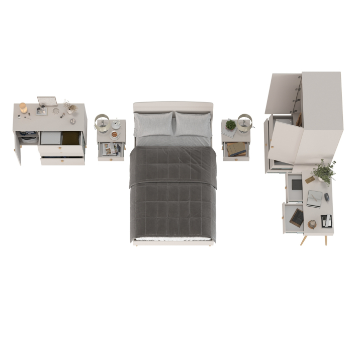 Спальные гарнитуры, Спальный гарнитур Афина с кроватью 1200