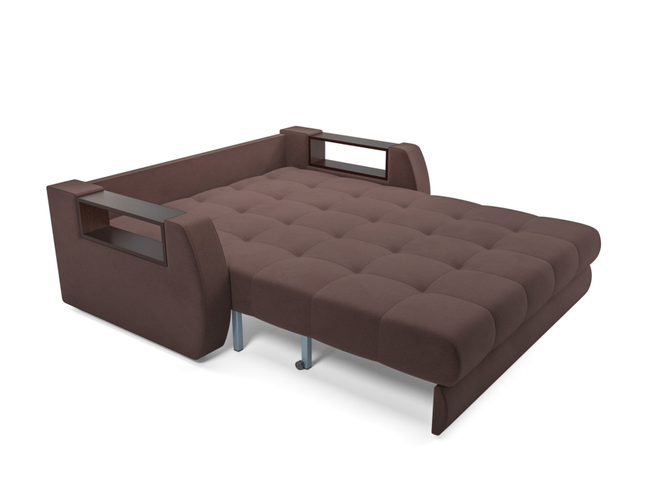 Диваны с ящиком для белья, Диван аккордеон Барон №3 ППУ 120х200 Велюр