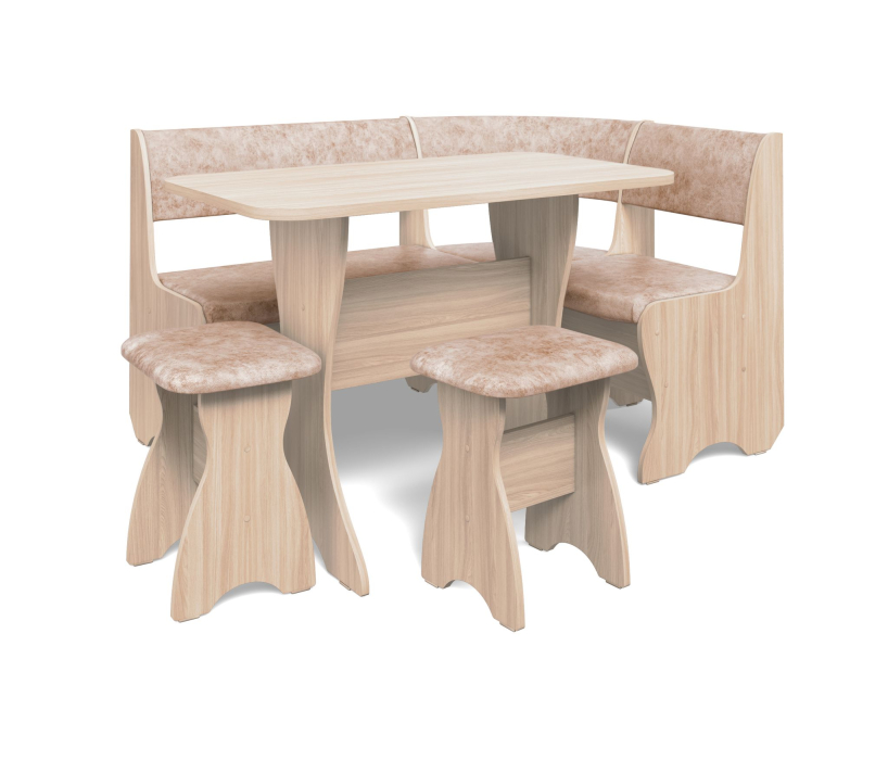 Кухонные уголки, Кухонный уголок Тюльпан Велюр №4