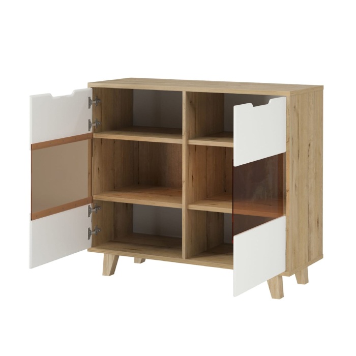 Комоды, Комод со стеклом Аскис КМ-3