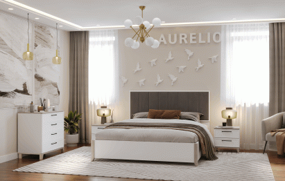 Модульная система AURELIO (модуль 306) Кровать Люкс 1800 с п/м