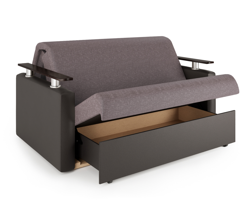 Диваны, Диван-кровать Шарм 140, рогожка/экокожа