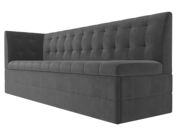 Кухонный диван Бриз с углом слева, велюр