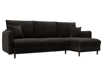 Диван угловой Лига-064 НПБ угол универсальный, велюр BRUT