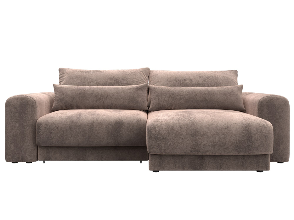 Диваны угловые в гостиную, Диван угловой Лига-056 НПБ угол универсальный, велюр TOWER