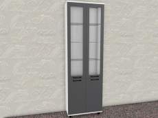 Шкафы двухстворчатые, Модульная система Грейс Шкаф ШК-5036  Снежный Ясень