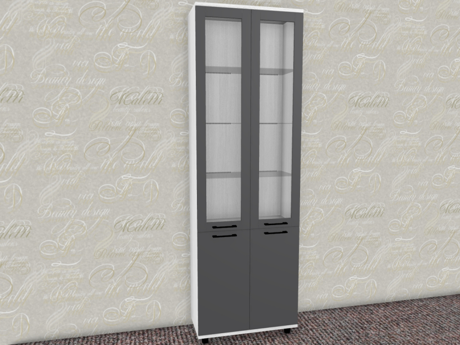 Шкафы двухстворчатые, Модульная система Грейс Шкаф ШК-5036  Снежный Ясень