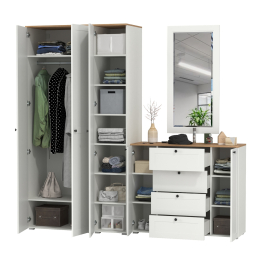 Набор мебели в прихожую Остин с зеркалом № 38