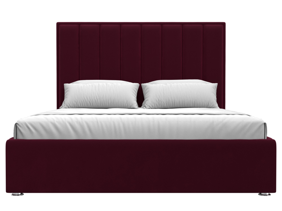 Мягкая кровать, Кровать интерьерная Афродита 160, микровельвет