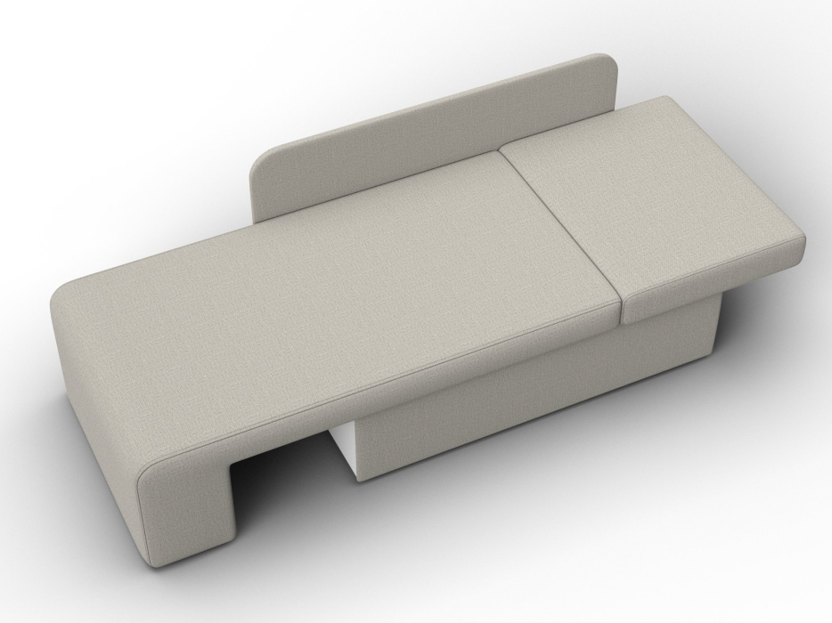 Маленькие спальные диваны, Кушетка Лига-097, рогожка Амур