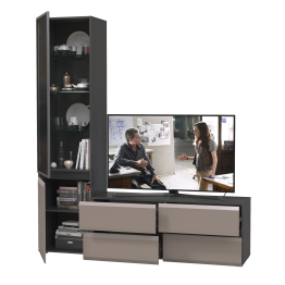 Гостиная Сидней № 09 с фасадами стекло