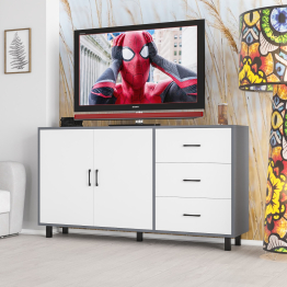 Широкий тумба-комод с ящиками и дверками РВК 123-1604