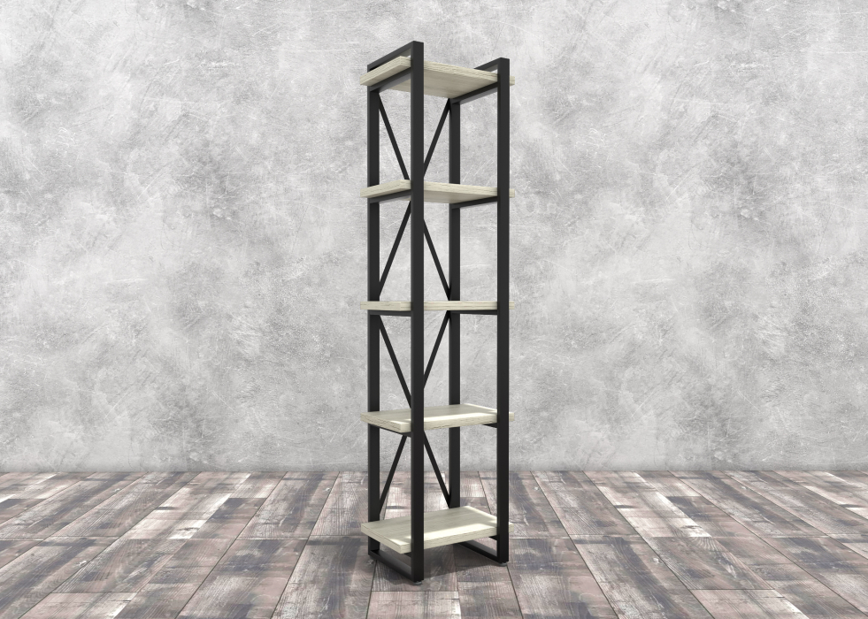 Стеллажи, Стеллаж Айсберг Лофт 40х182-2 черный