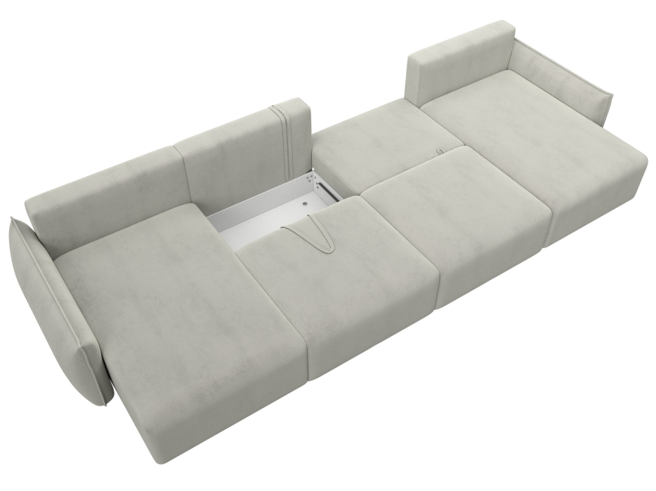 Диваны еврокнижки, Диван П-образный Лига-051 НПБ Лонг, велюр TOWER