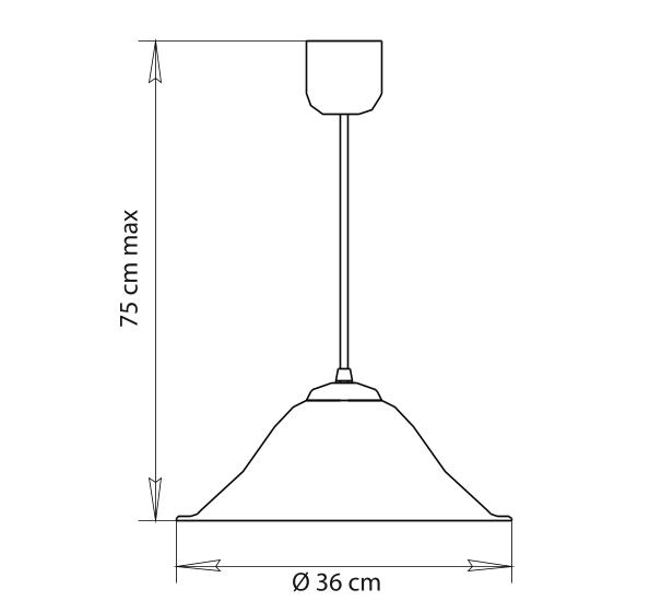 Светильник подвесной, Подвесной светильник CUCINA 36см клетка