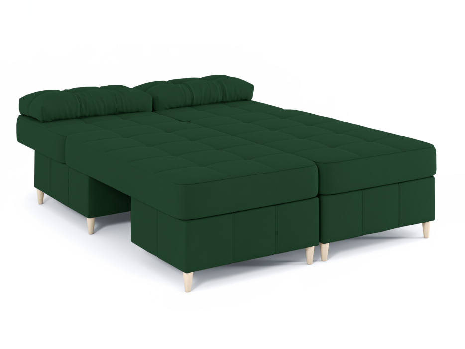 Диваны угловые в гостиную, Диван-кровать угловой Оливер Люкс 2 еврокнижка-трансформер, велюр