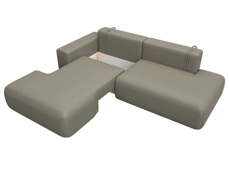 Диваны угловые в гостиную, Диван угловой Лига-036 НПБ Модерн левый угол, экокожа GRIFON