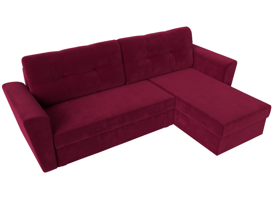 Диваны угловые в гостиную, Угловой диван Амстердам Лайт правый угол, микровельвет
