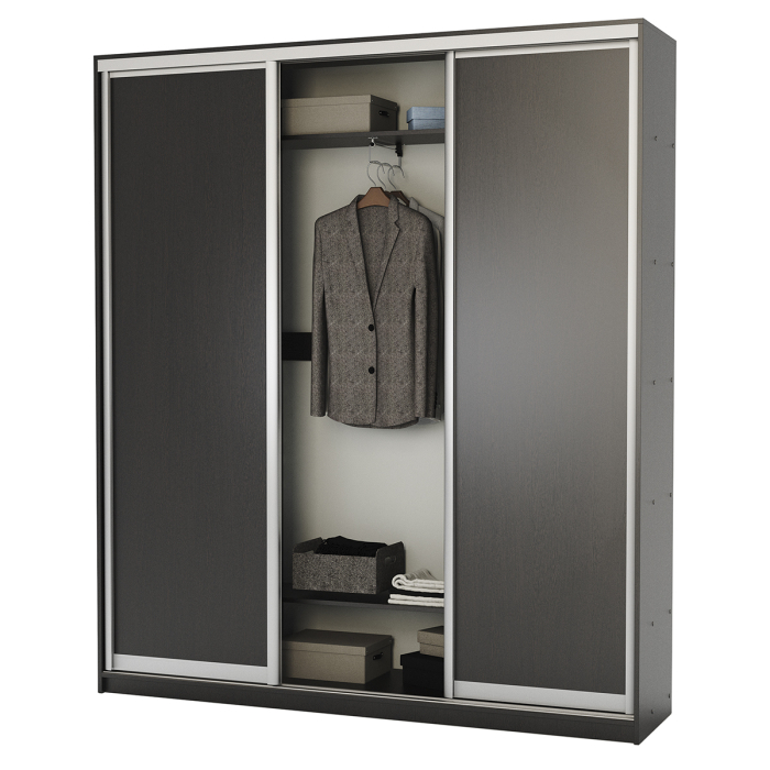 Шкафы-купе, Шкаф-купе 3-х дв. Премиум комбинированный 200х45х220