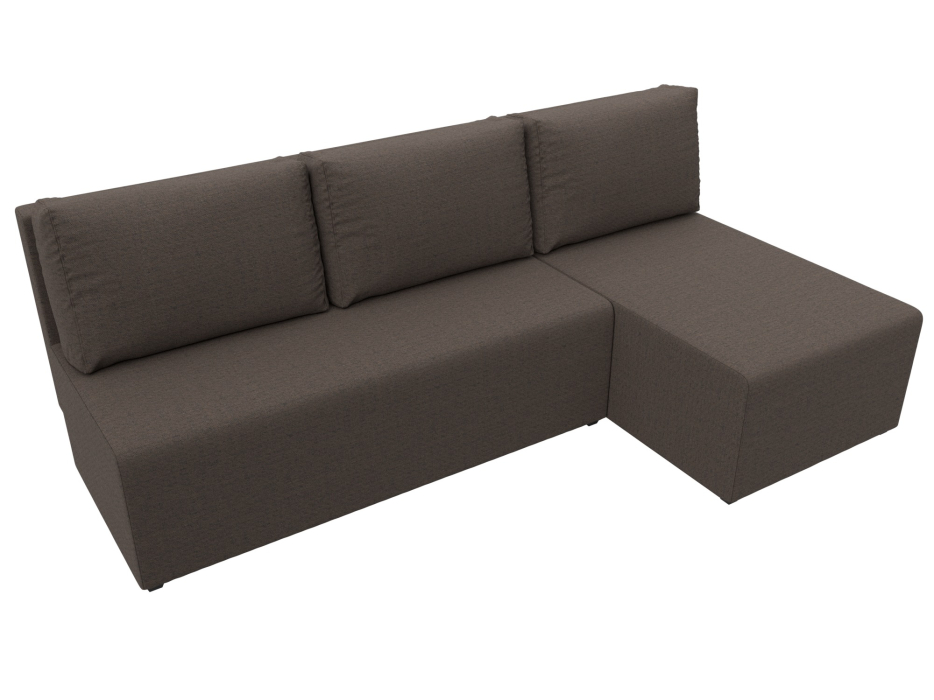 Диваны угловые в гостиную, Диван угловой Поло правый угол, рогожка Амур