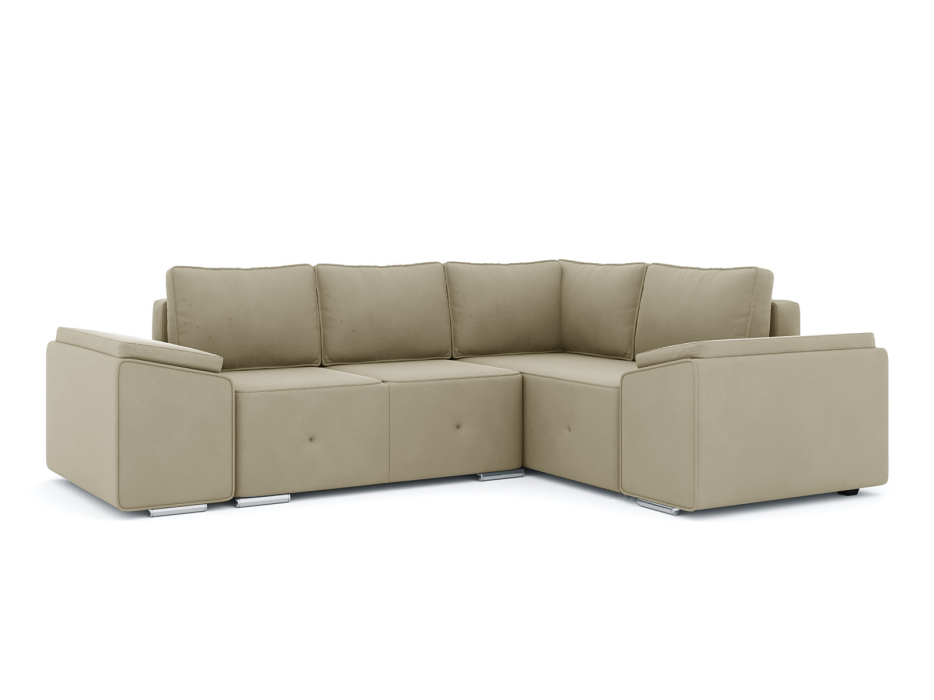 Диваны угловые в гостиную, Диван-кровать угловой Хавьер 1 ПБ еврокнижка, велюр