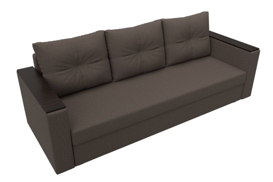 Диваны еврокнижки, Диван прямой Атланта без стола, рогожка Амур