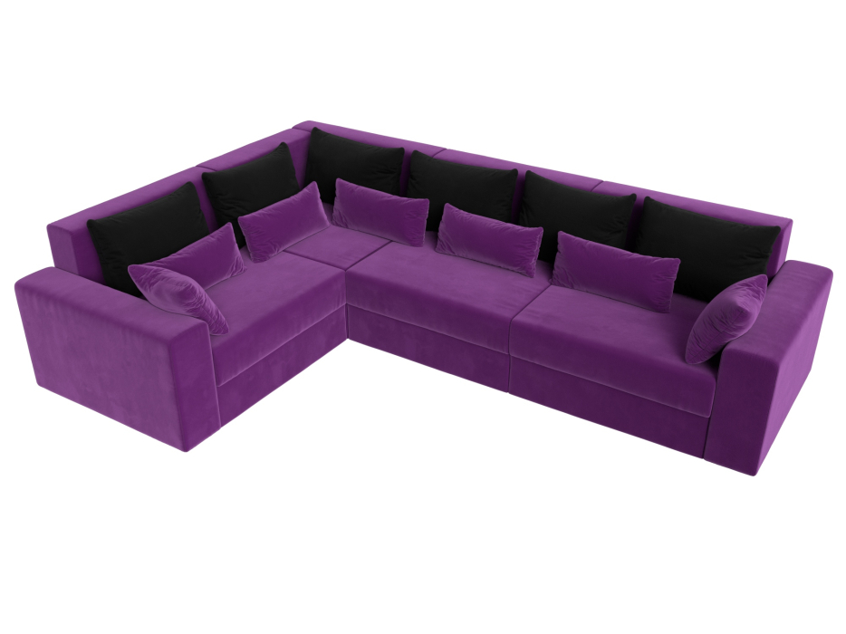 Офисные диваны, Угловой диван Майами Long левый угол, микровельвет